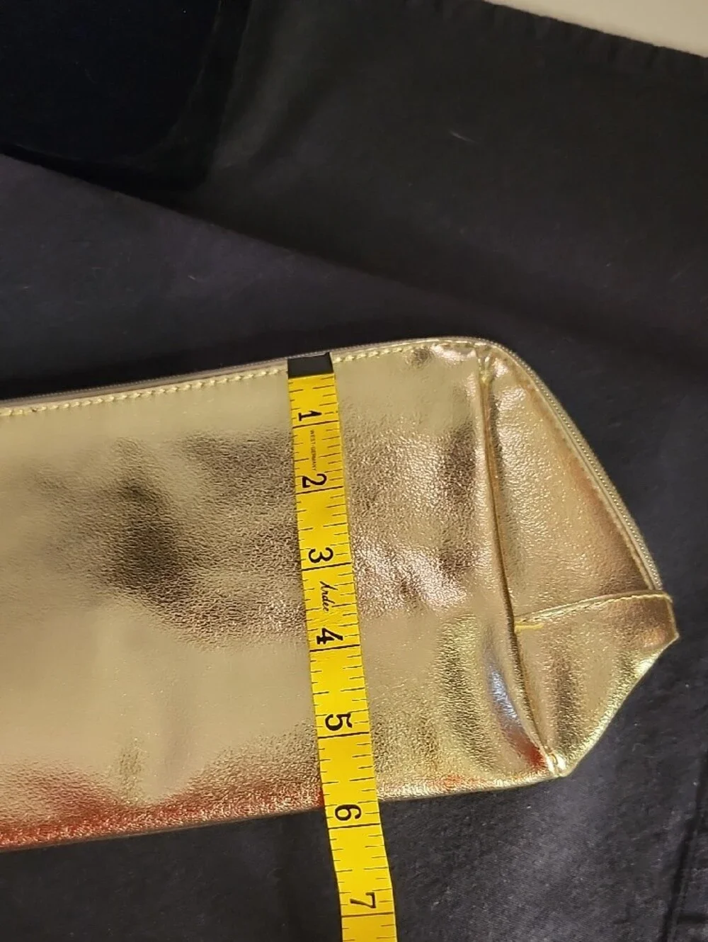 Gold Lancome Makeup Bag With Lipstick & Skincare Travel Set